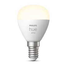 Philips Hue White Smart LED Golfball | Bluetooth & Zigbee | E14 Dimmable Smart Bulb